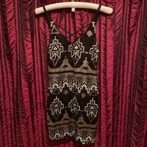 2 for 20 Aztec Patterned Formal Dress